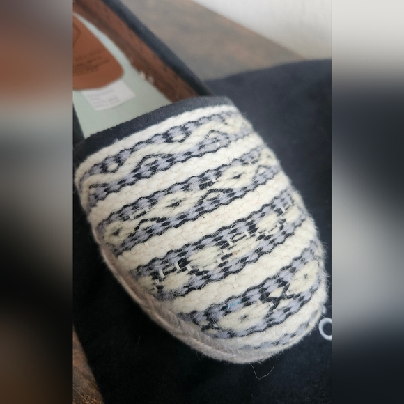 COBRA SOCIETY Molly Flat Espadrille Charcoal Aqua SZ 37/US 6.5 - Picture 7 of 11